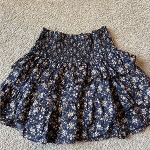 Floral Navy Skirt